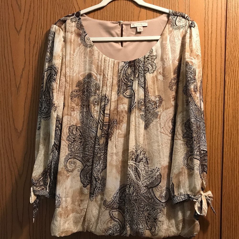 Dressbarn Mid Sleeve Blouse